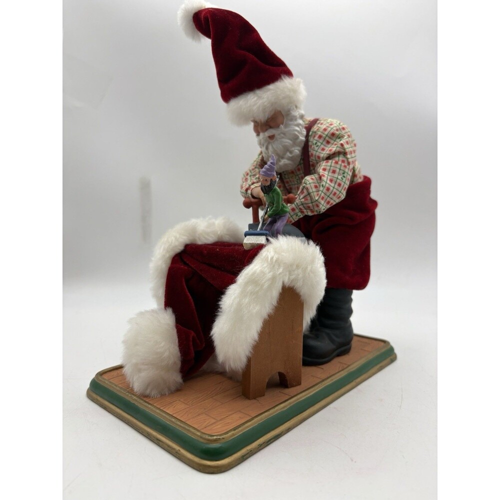 18” Santa & Elf Christmas Figure Bench Holiday Decor Walmart MDR 767-3B